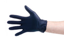 Bodyguards GL897 black nitrile disposable glove worn on an outstretched hand