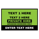 Custom Rectangle Taxi Door Sign Design 7 - MOGO