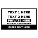 Custom Rectangle Taxi Door Sign Design 7 - MOGO