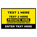 Custom Rectangle Taxi Door Sign Design 7 - MOGO