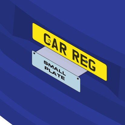 Rear Bracket - For Square or Small Licence Plates - Adjustable - No Drill Bracket Taxi Plate Holder Bracket For Taxi and Private Hire Vehicles From MOGO